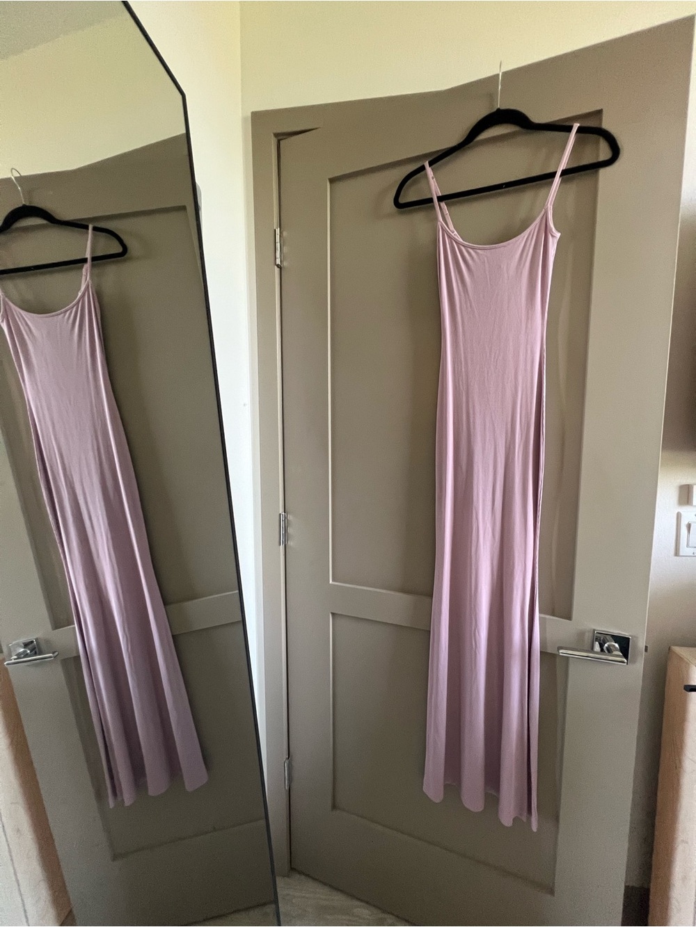 SKIMS Slim Slip Maxi Dress - Light Dusty Pink